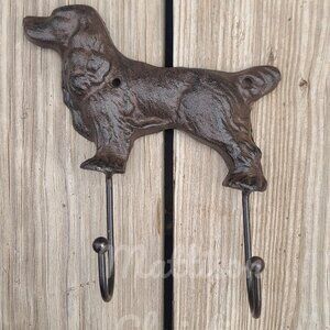 Dog Leash Double Hook Towel Hat Coat Key Rack